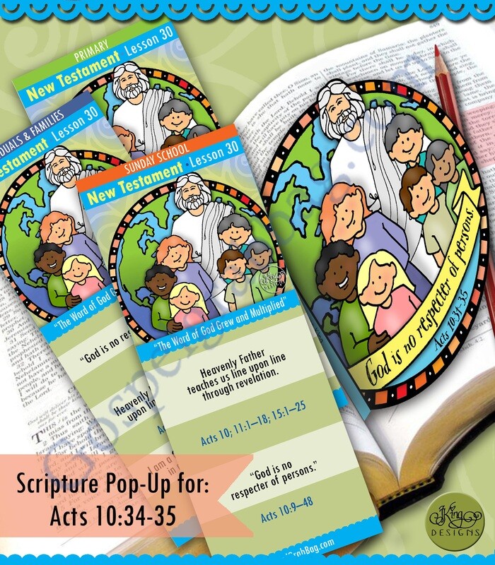 Scripture Pop-Up &amp; Bookmark: CFM NT- Lesson 30