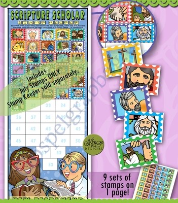 Scripture Scholar July Stamps (New Testament)