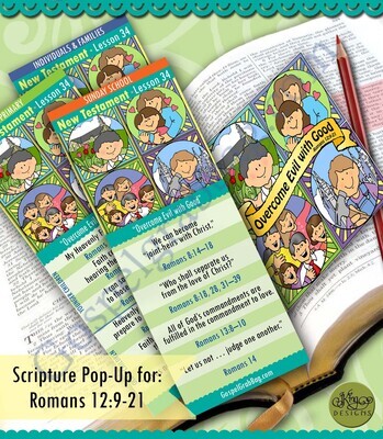 Scripture Pop-Up & Bookmark: CFM NT- Lesson 34