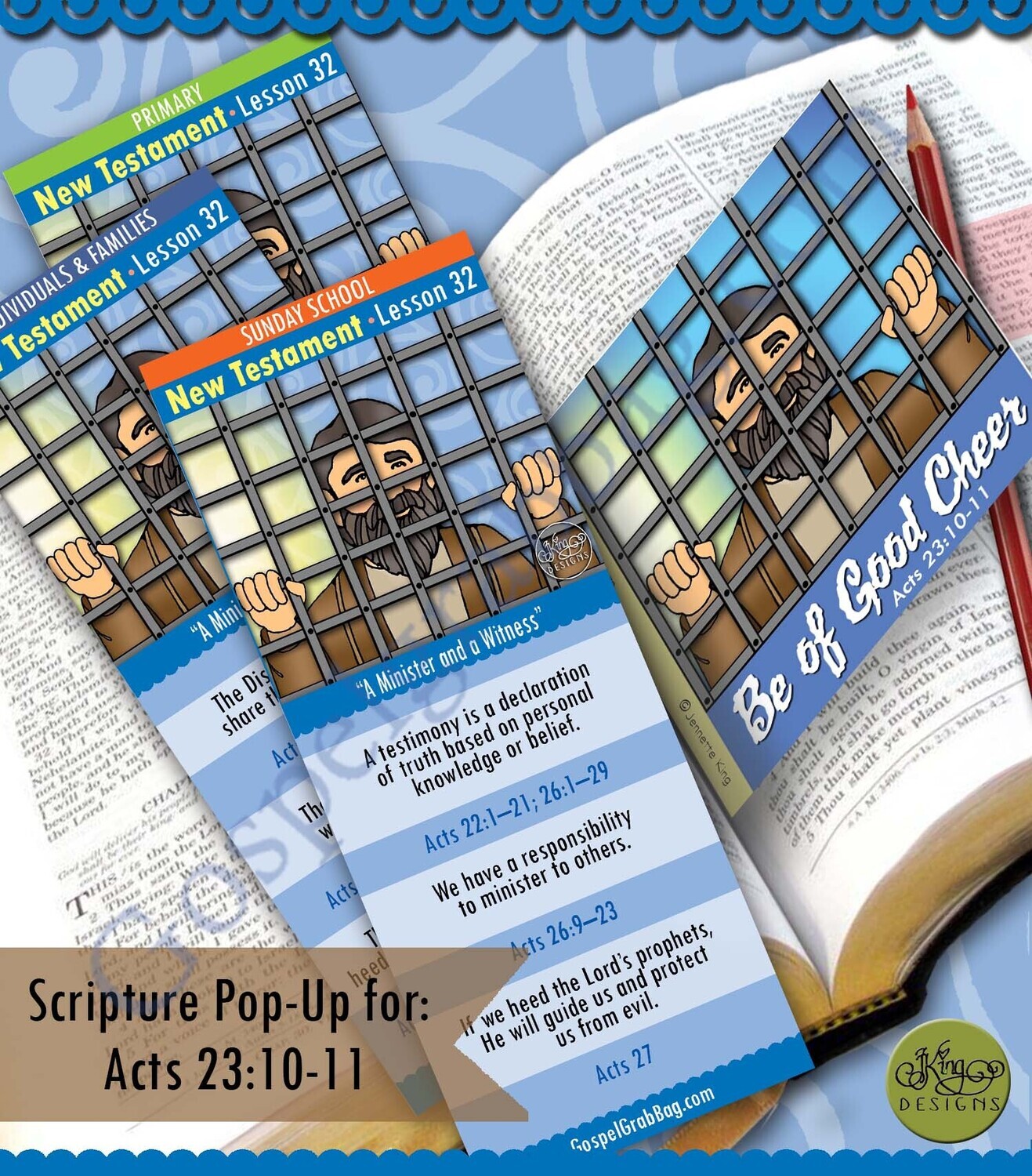 Scripture Pop-Up &amp; Bookmark: CFM NT- Lesson 32