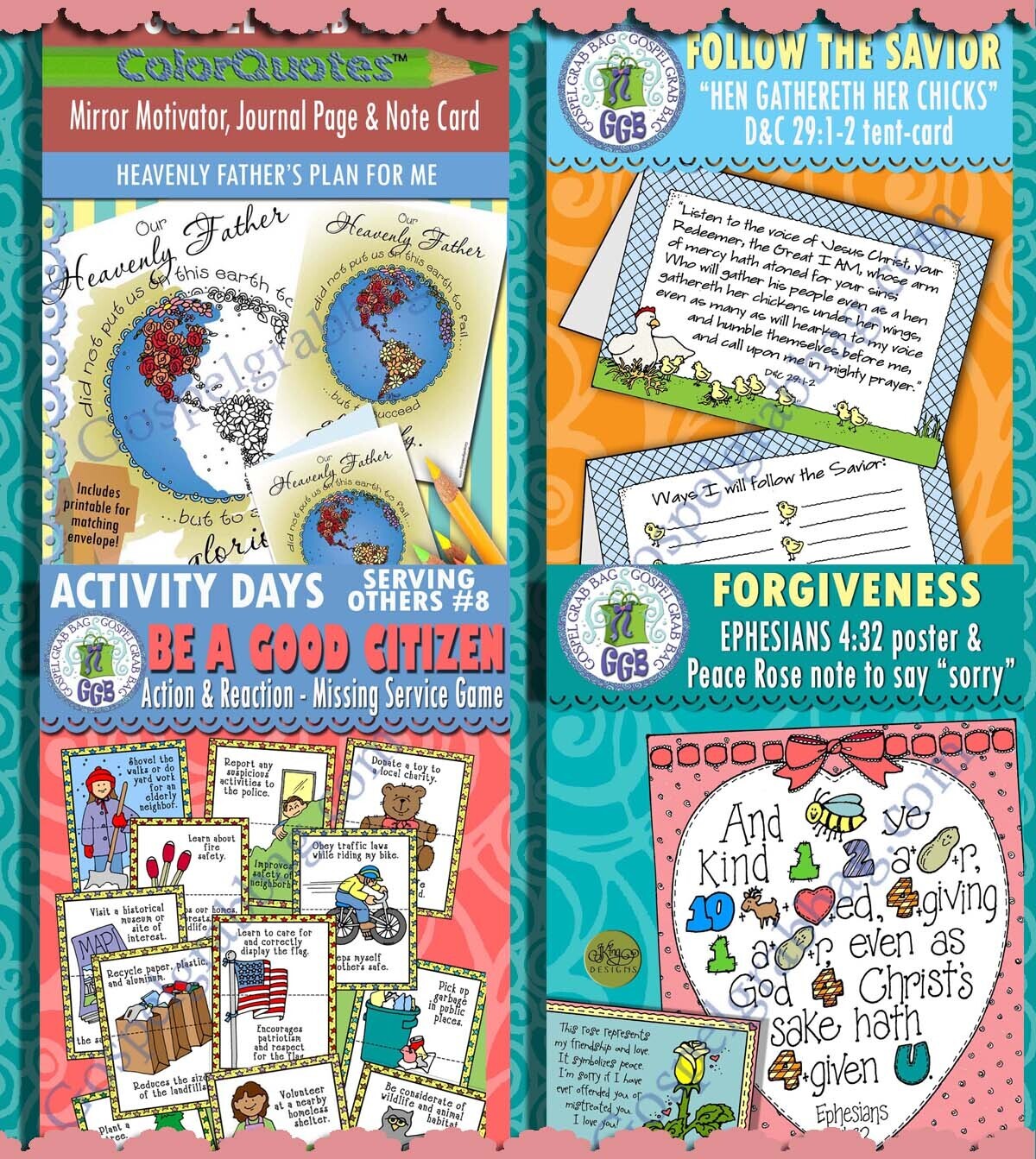 Sunday School Class &quot;Overcome Evil with Good&quot; August (week 3) BUNDLE