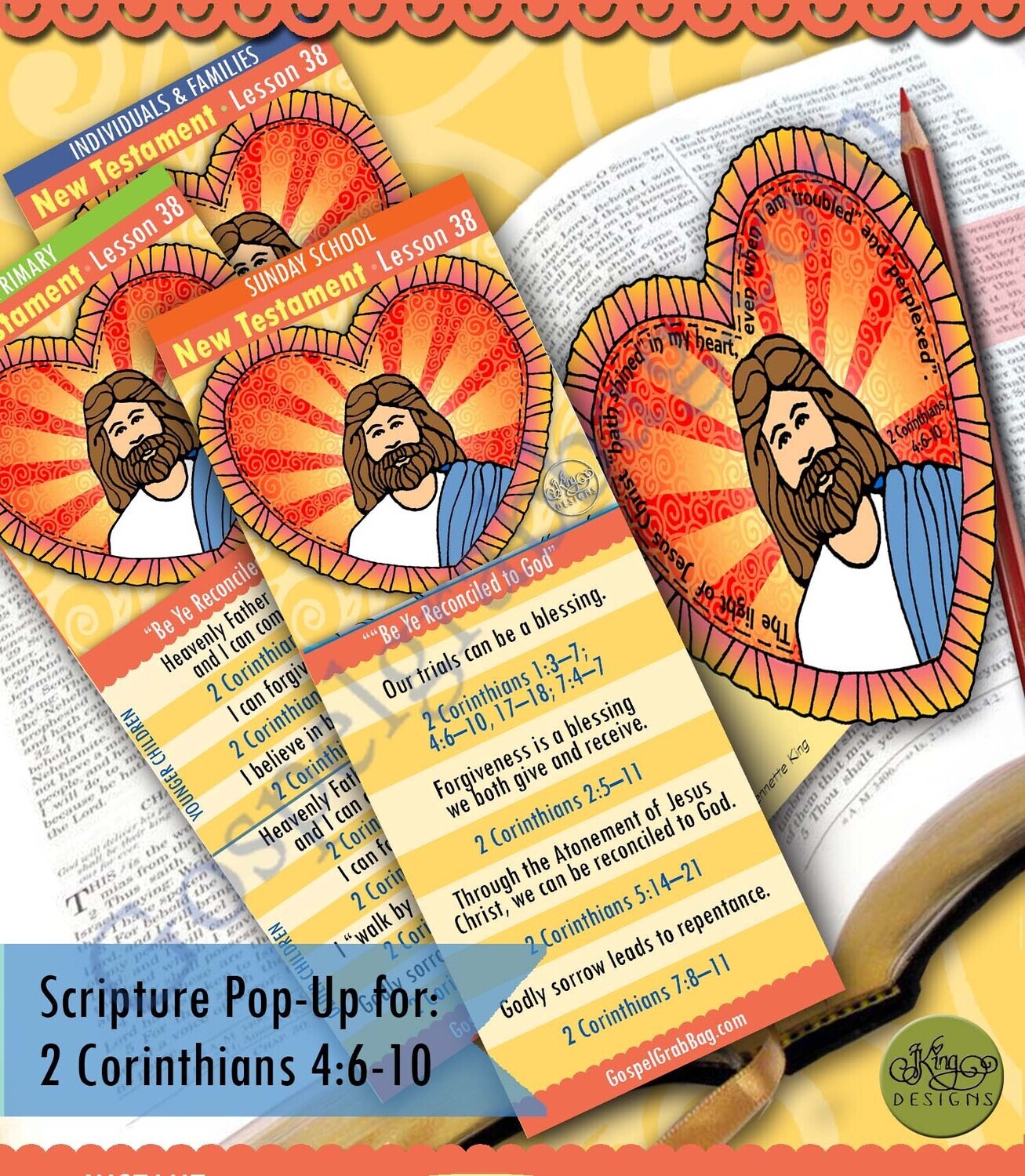Scripture Pop-Up &amp; Bookmark: CFM NT- Lesson 38
