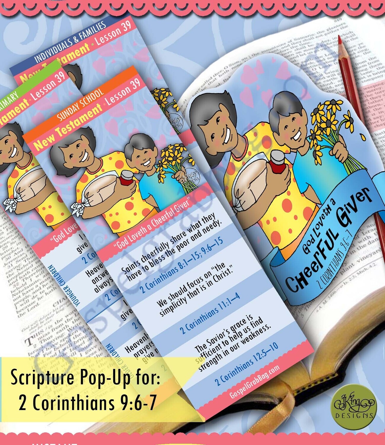 Scripture Pop-Up &amp; Bookmark: CFM NT- Lesson 39