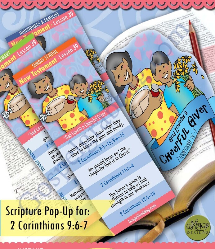 Scripture Pop-Up &amp; Bookmark: CFM NT- Lesson 39