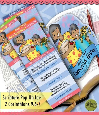 Scripture Pop-Up & Bookmark: CFM NT- Lesson 39