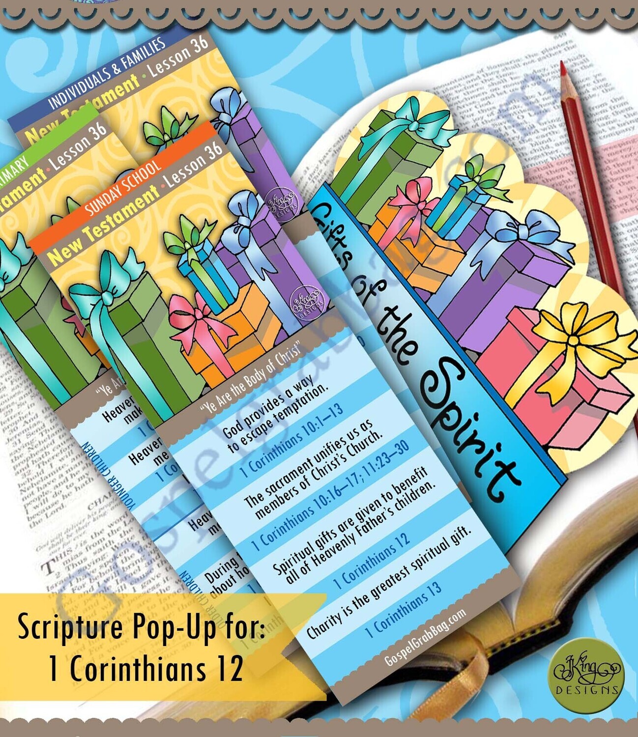 Scripture Pop-Up &amp; Bookmark: CFM NT- Lesson 36