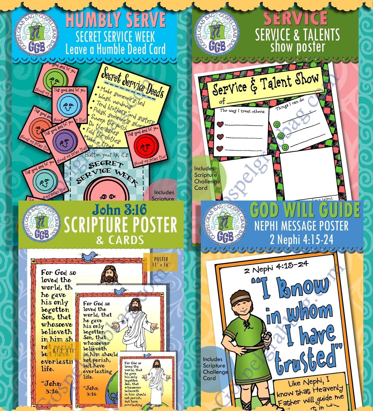 Sunday School Class &quot;God Loveth a Cheerful Giver&quot; September (week 4) BUNDLE