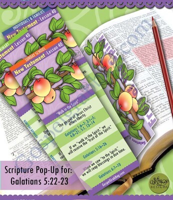 Scripture Pop-Up & Bookmark: CFM NT- Lesson 40