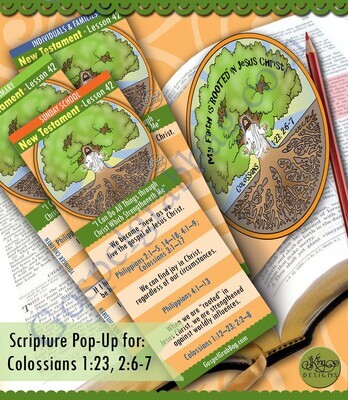 Scripture Pop-Up & Bookmark: CFM NT- Lesson 42