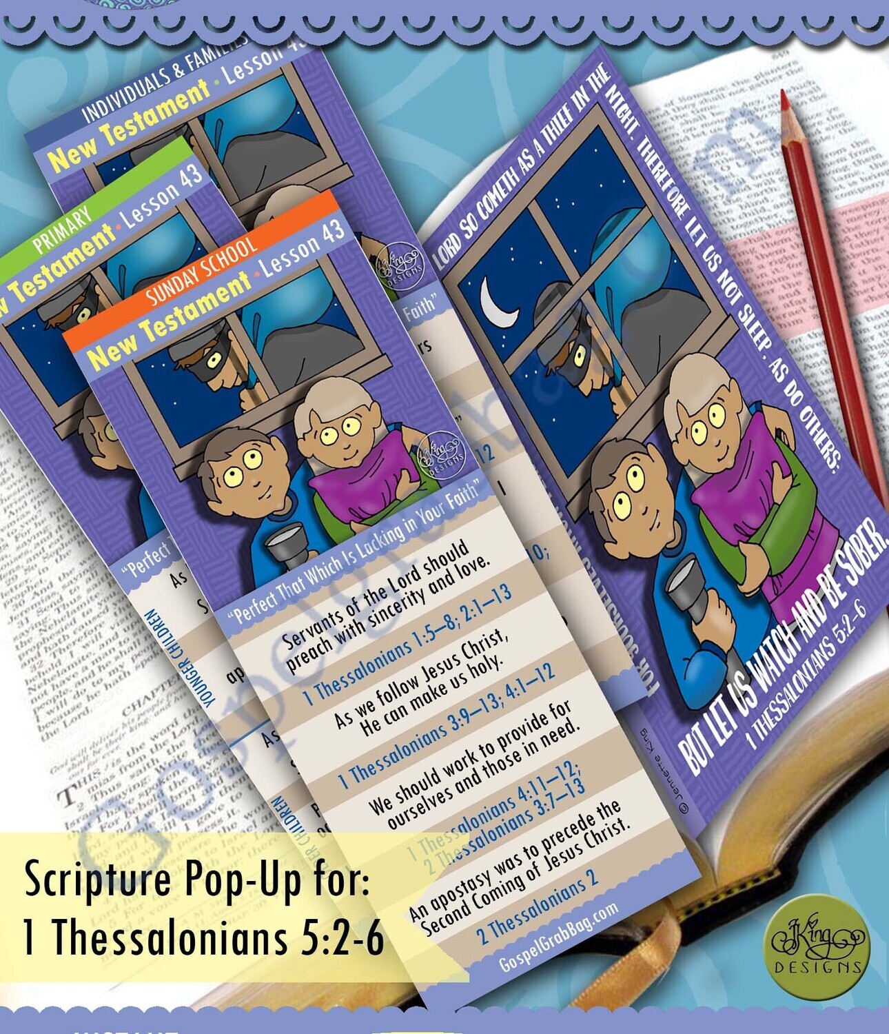 Scripture Pop-Up &amp; Bookmark: CFM NT- Lesson 43