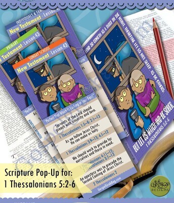 Scripture Pop-Up & Bookmark: CFM NT- Lesson 43