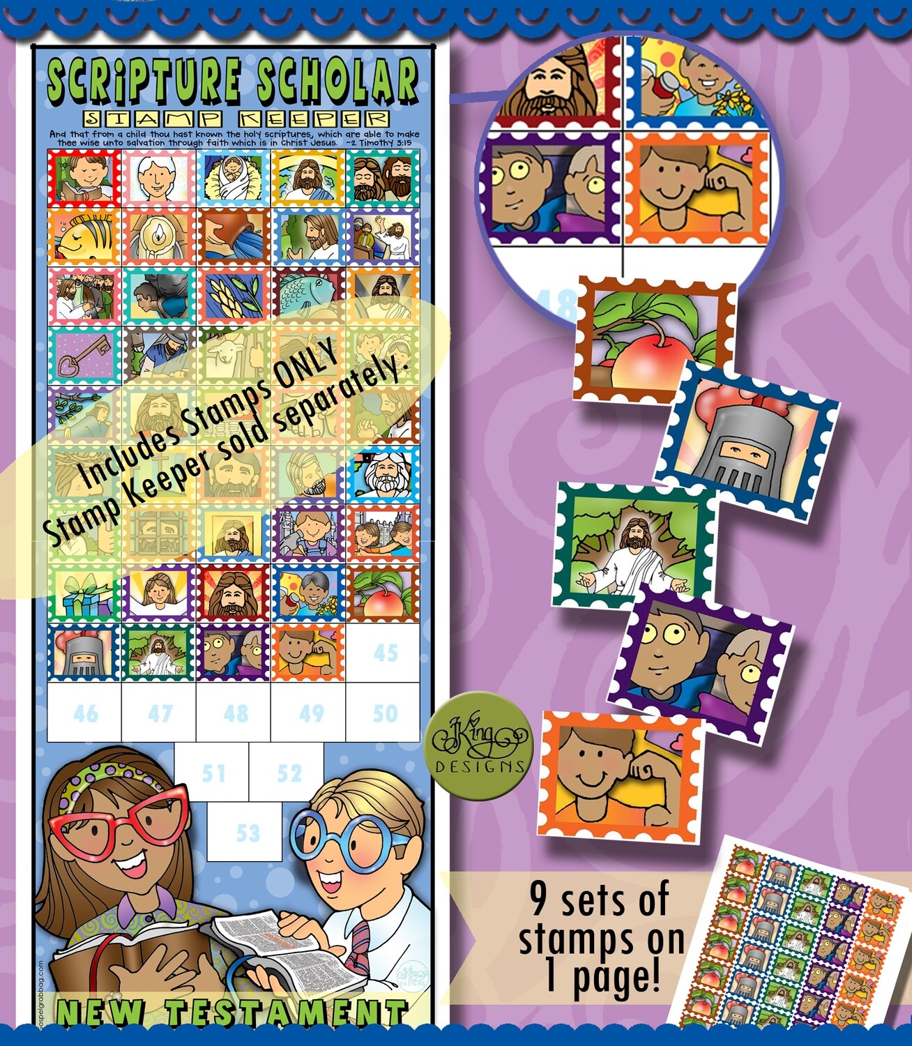 Scripture Scholar October Stamps (New Testament)