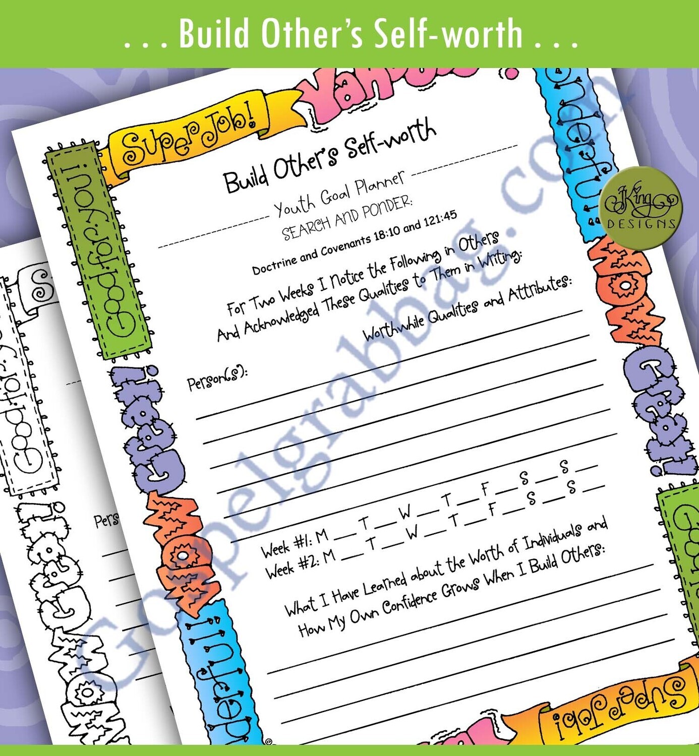 YOUTH GOAL PLANNER Build Other&#39;s Self-worth