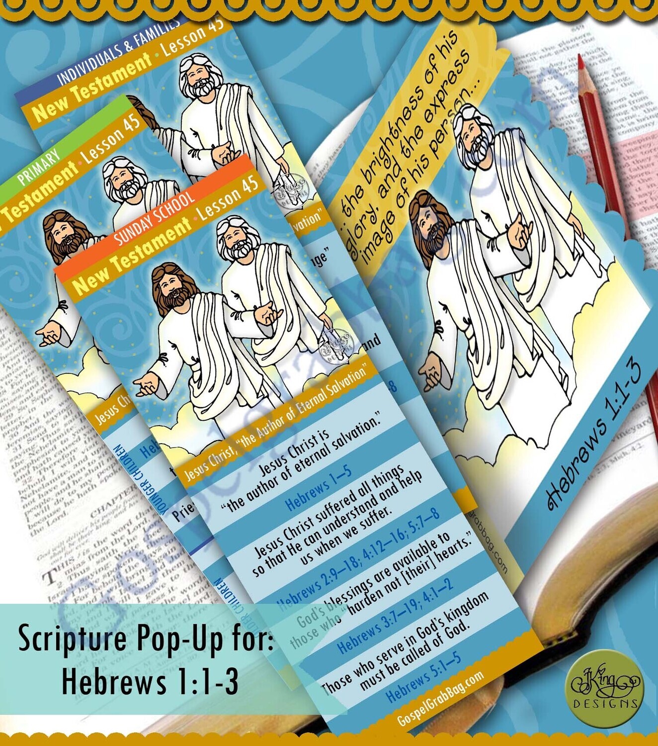 Scripture Pop-Up &amp; Bookmark: CFM NT- Lesson 45