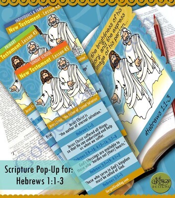 Scripture Pop-Up & Bookmark: CFM NT- Lesson 45