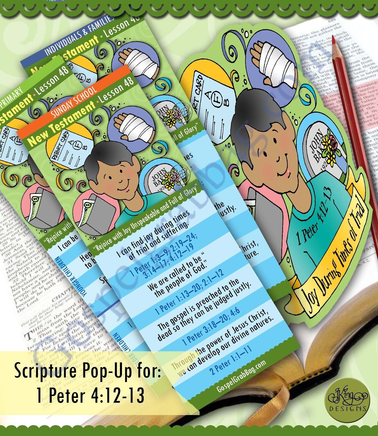 Scripture Pop-Up &amp; Bookmark: CFM NT- Lesson 48