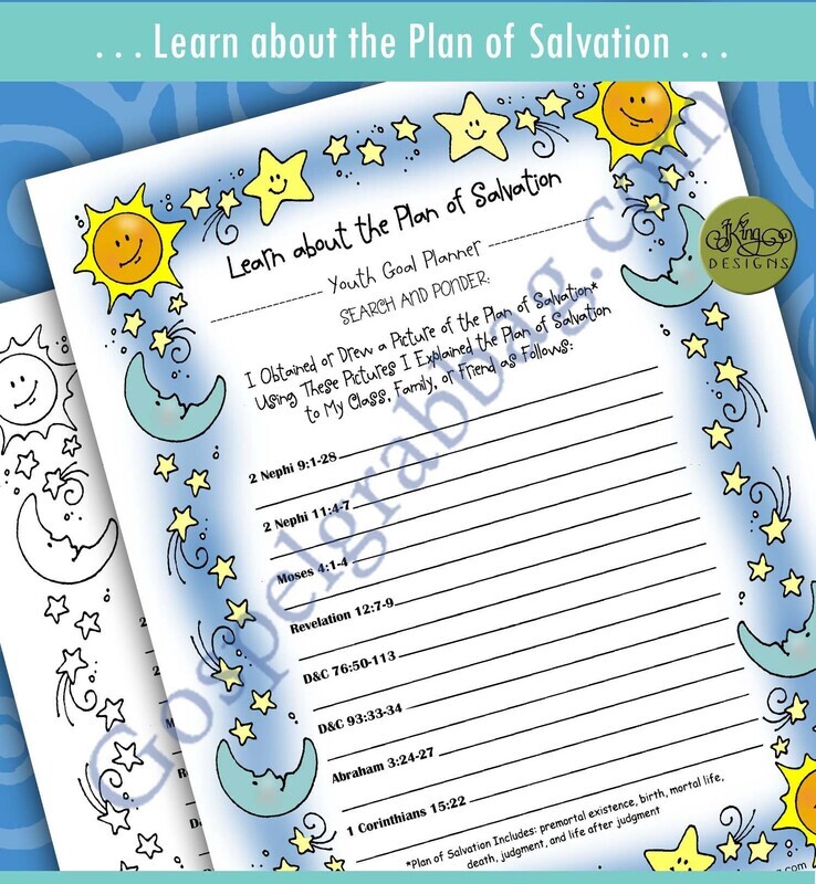YOUTH GOAL PLANNER Learn about the Plan of Salvation