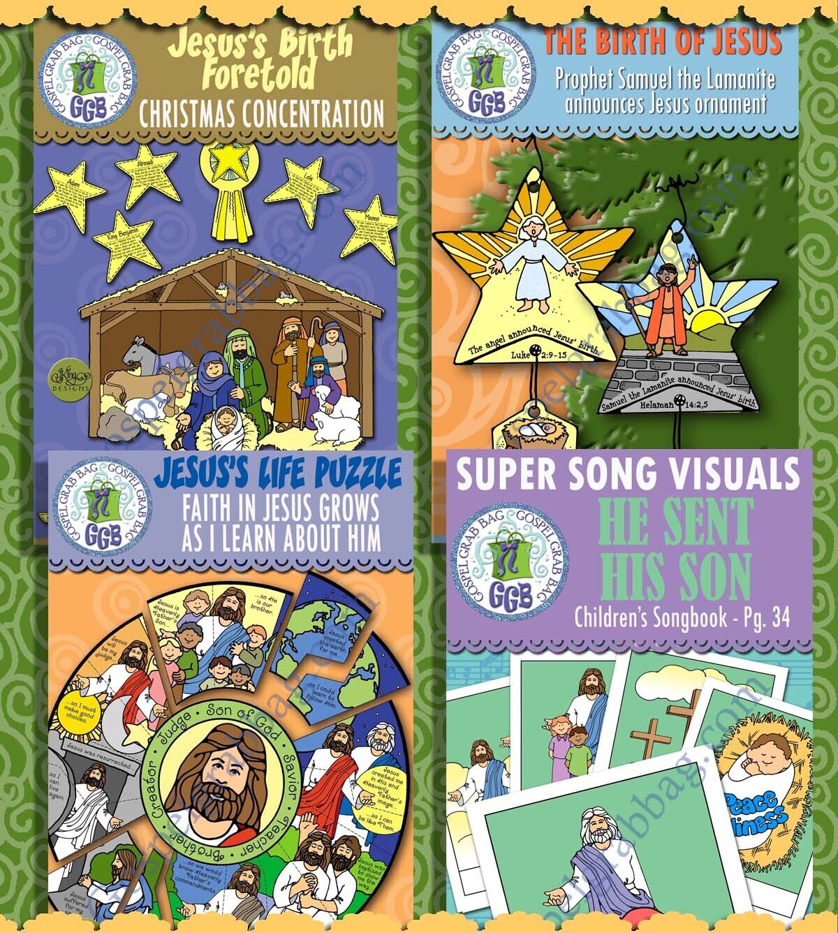 Sunday School Class “Good Tidings of Great Joy” December (week 4) BUNDLE