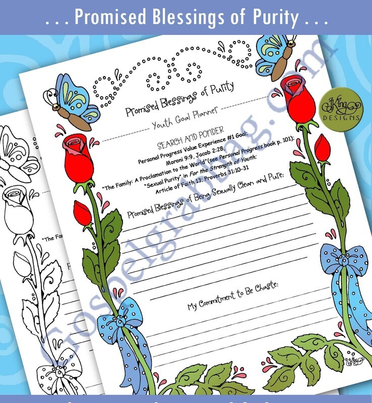 YOUTH GOAL PLANNER Promised Blessings of Purity