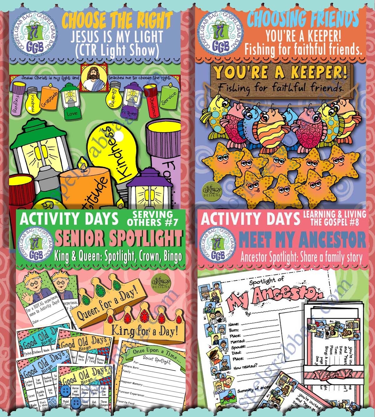 Youth Doctrinal Activities &quot;How Does Jesus Christ Show His Love for Me?&quot; Dec. 24 Bundle 1