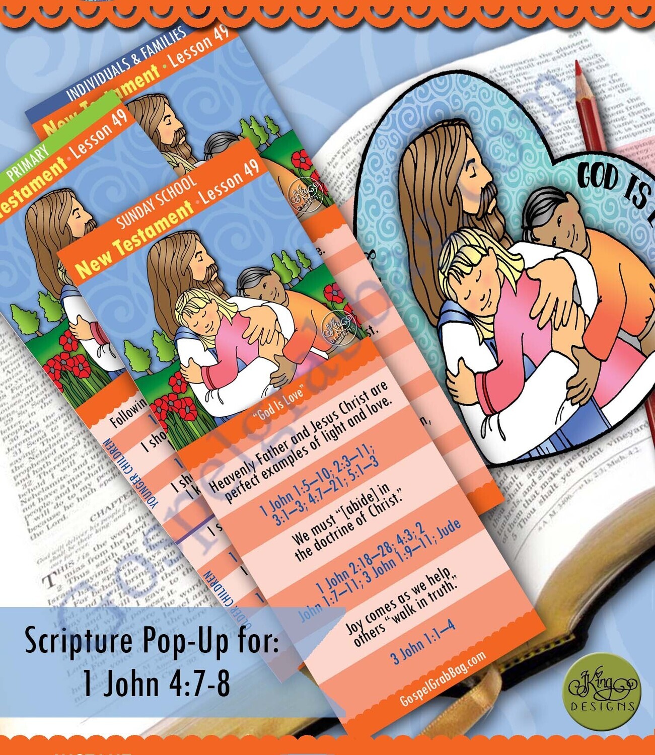 Scripture Pop-Up &amp; Bookmark: CFM NT- Lesson 49