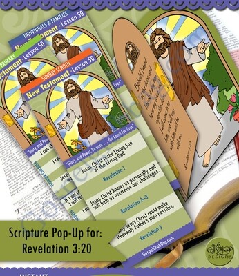Scripture Pop-Up & Bookmark: CFM NT- Lesson 50