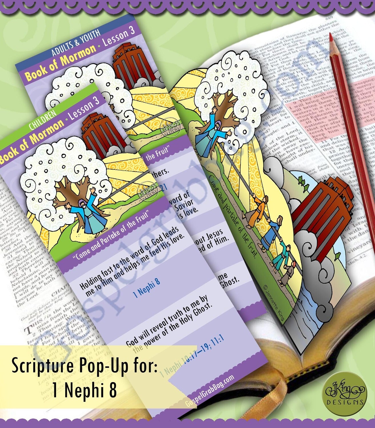 Scripture Pop-Up &amp; Bookmark: CFM BM- Lesson 3