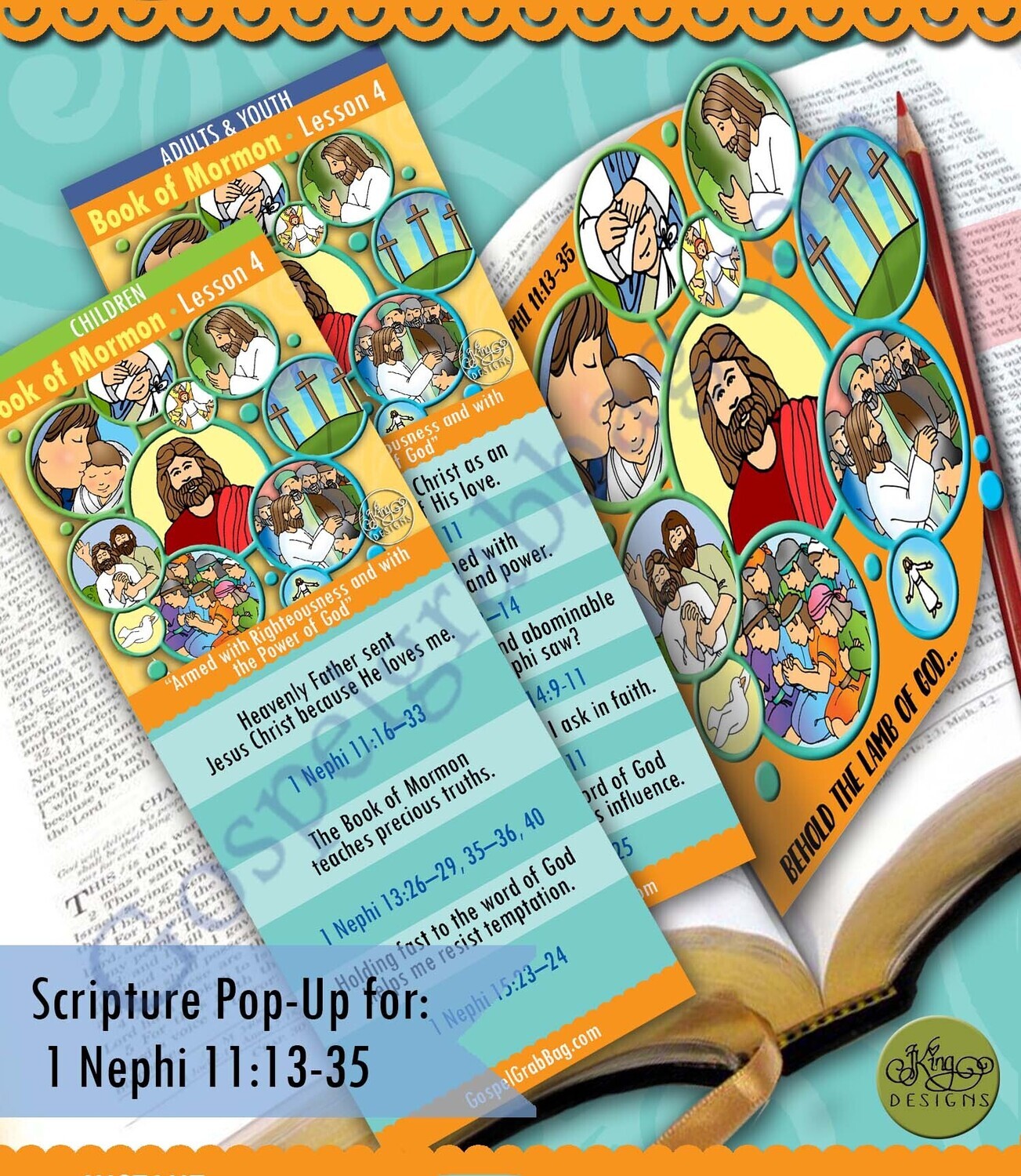 Scripture Pop-Up &amp; Bookmark: CFM BM- Lesson 4