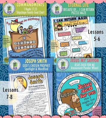 CFM Book of Mormon February 2024 Ages 8-11 BUNDLE - Activities