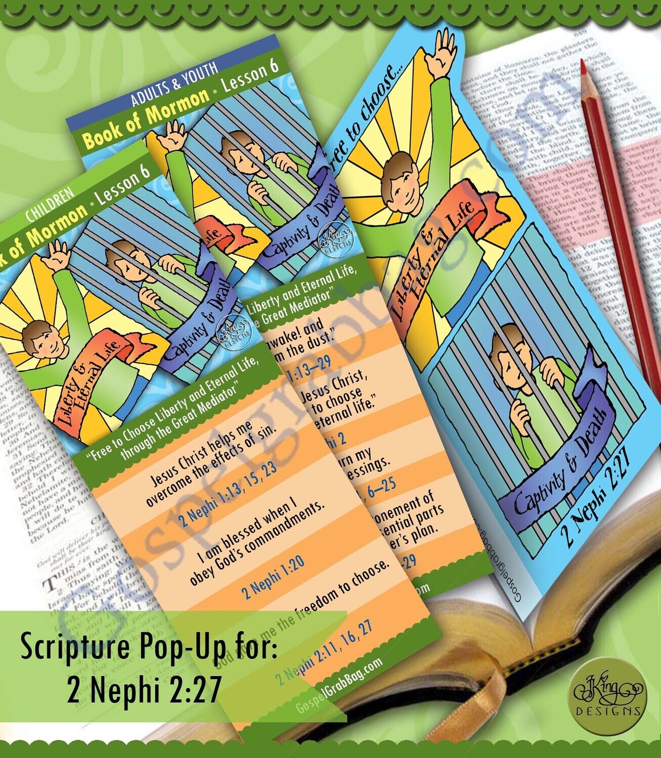 Scripture Pop-Up &amp; Bookmark: CFM BM-  Lesson 6