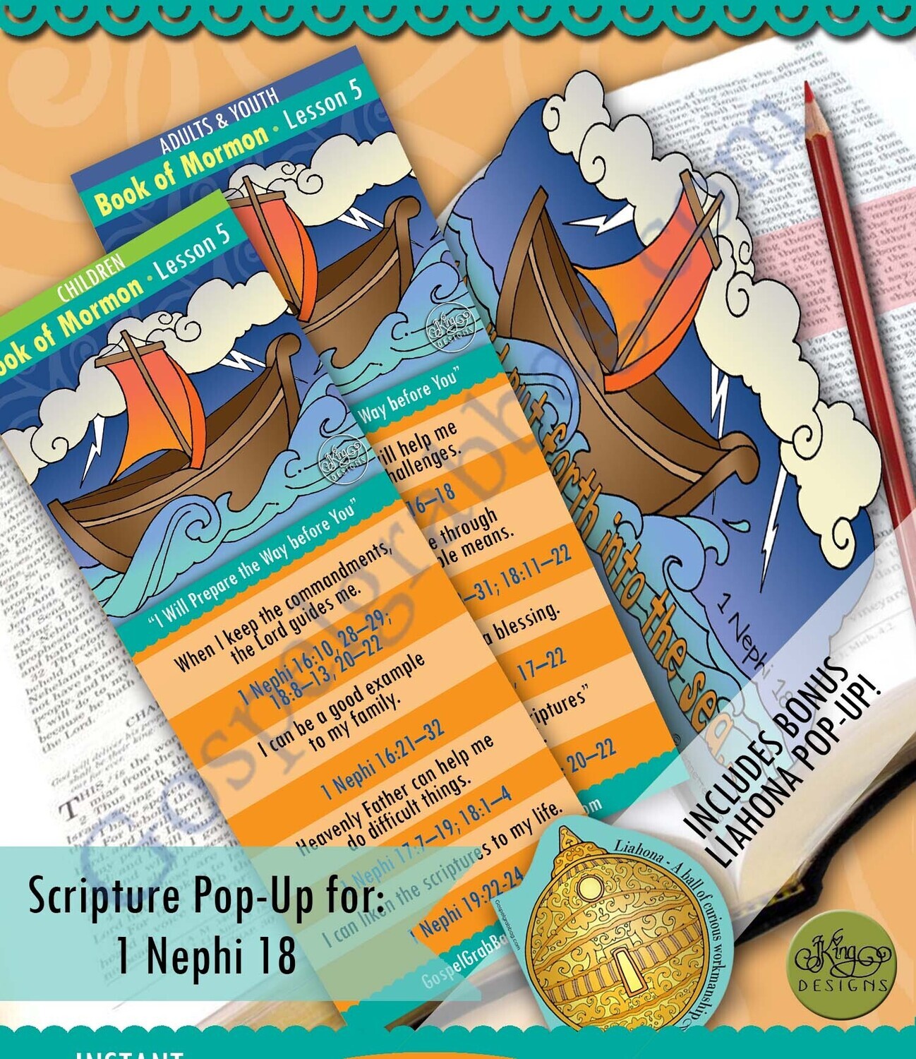 Scripture Pop-Up &amp; Bookmark: CFM BM- Lesson 5
