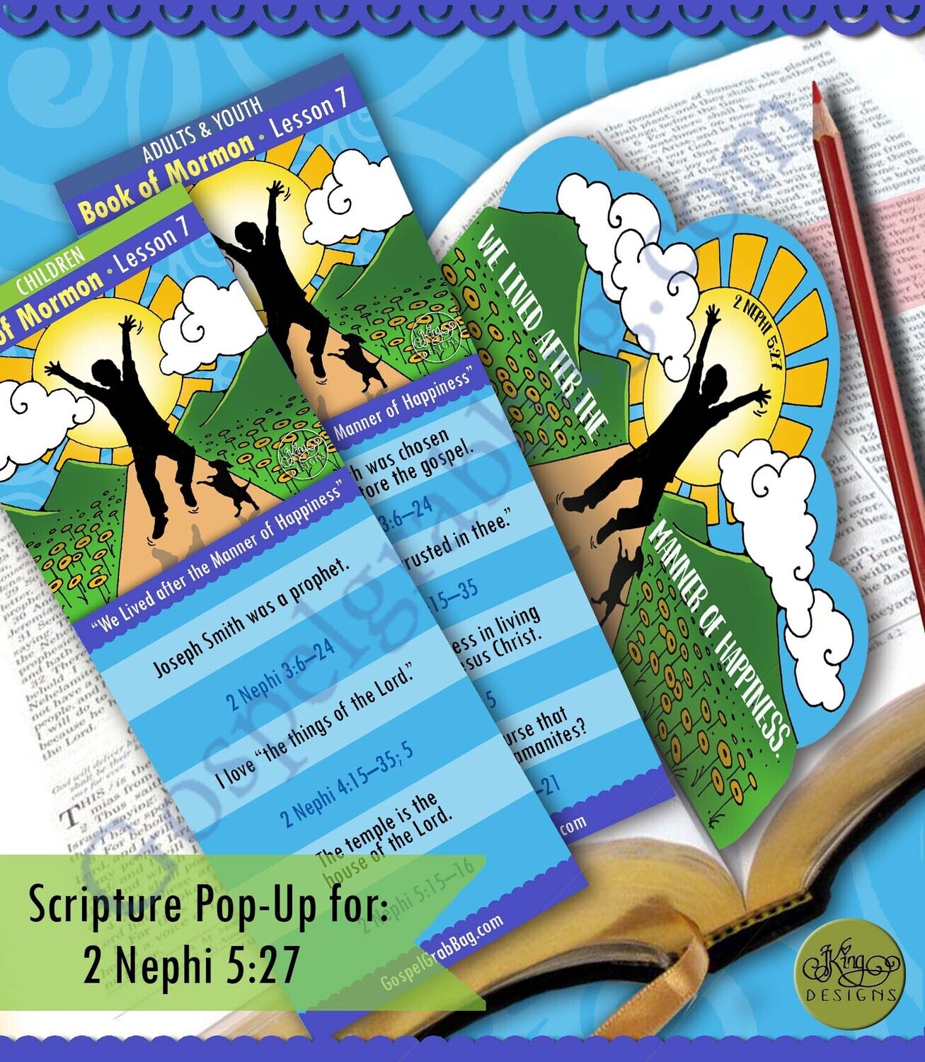 Scripture Pop-Up &amp; Bookmark: CFM BM-  Lesson 7