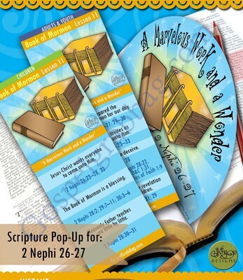 Scripture Pop-Up &amp; Bookmark: CFM BofM- Lesson 11