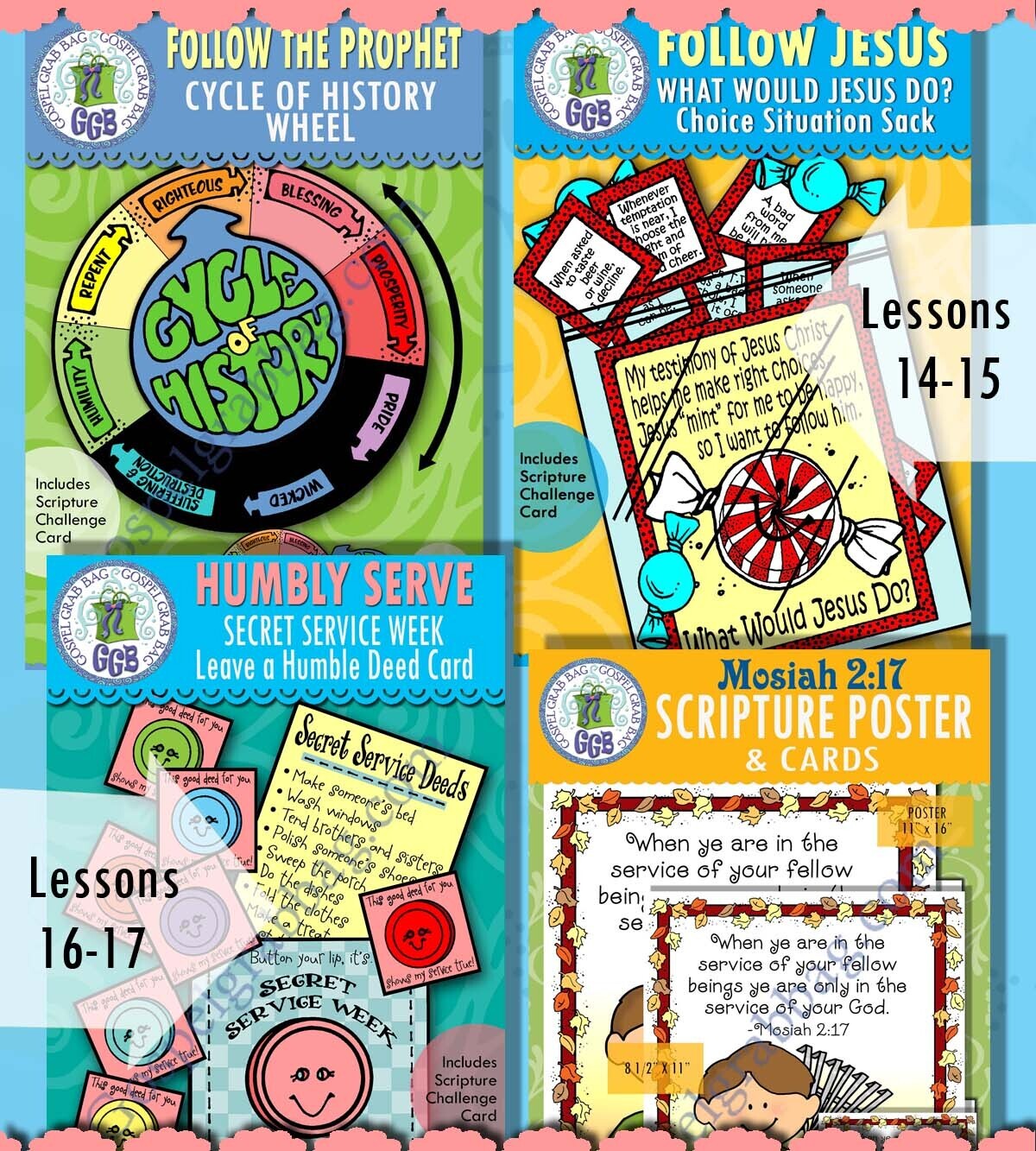 CFM Book of Mormon April 2024 Ages 8-11 BUNDLE - Activities