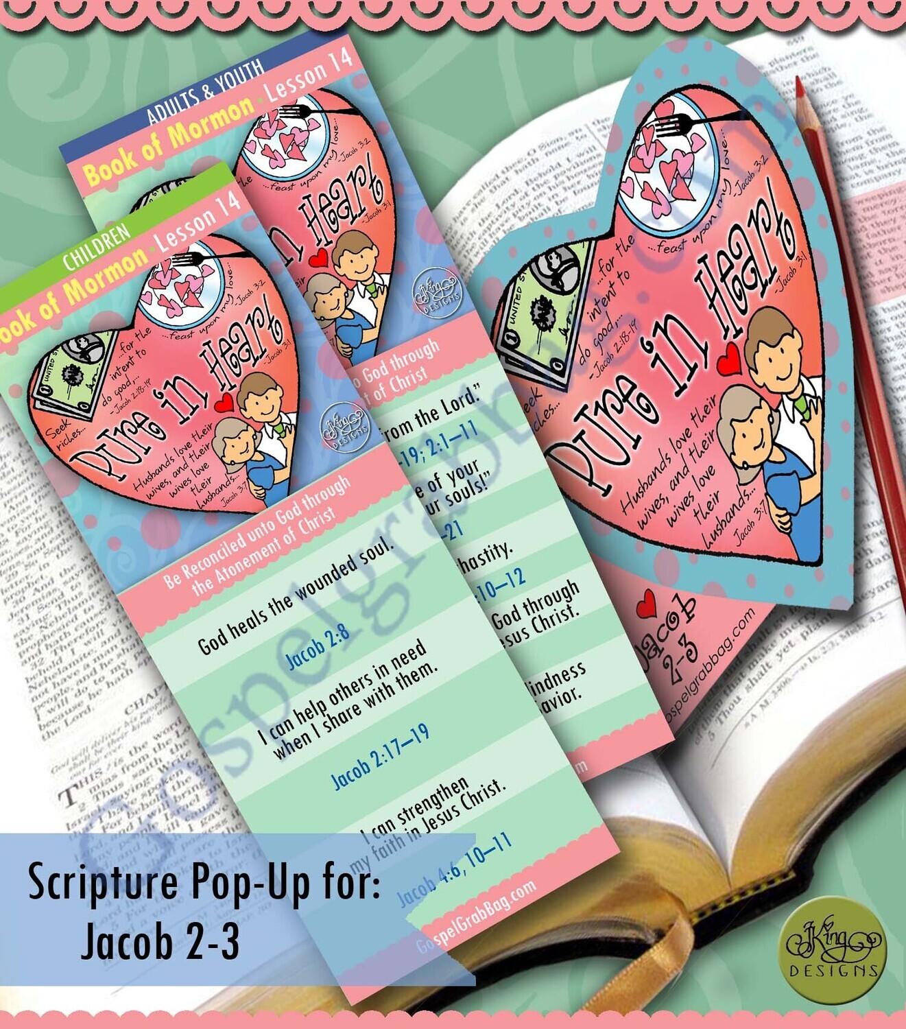 Scripture Pop-Up &amp; Bookmark: CFM BofM- Lesson 14