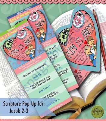 Scripture Pop-Up &amp; Bookmark: CFM BofM- Lesson 14