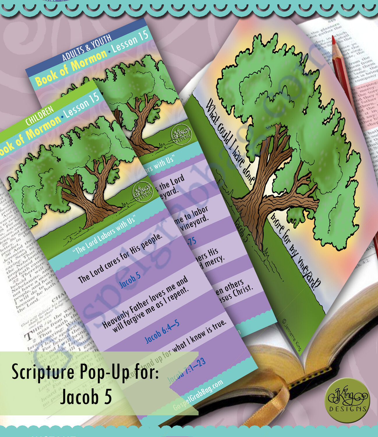 Scripture Pop-Up &amp; Bookmark: CFM BofM- Lesson 15
