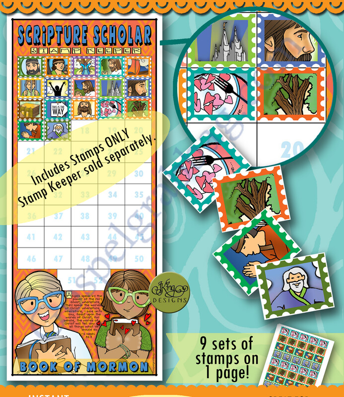 Scripture Scholar April Stamps (Book of Mormon)