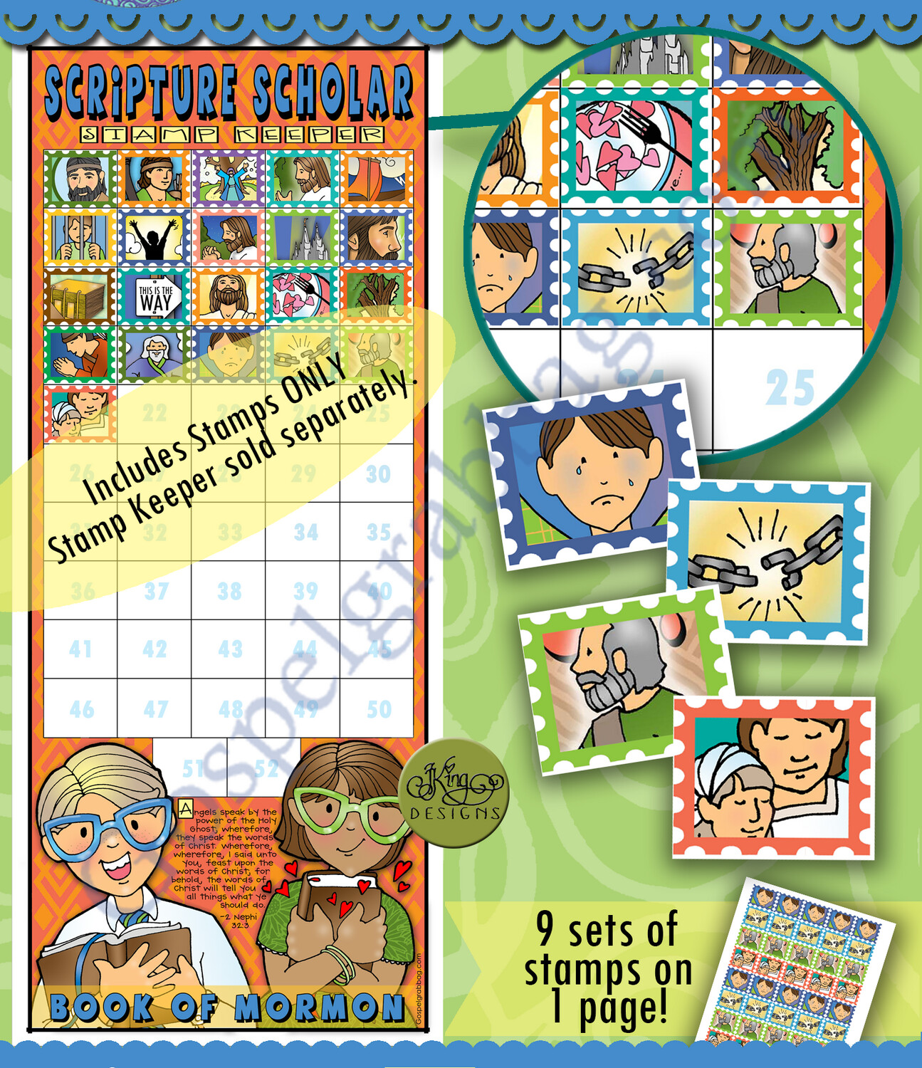 Scripture Scholar May  Stamps (Book of Mormon)