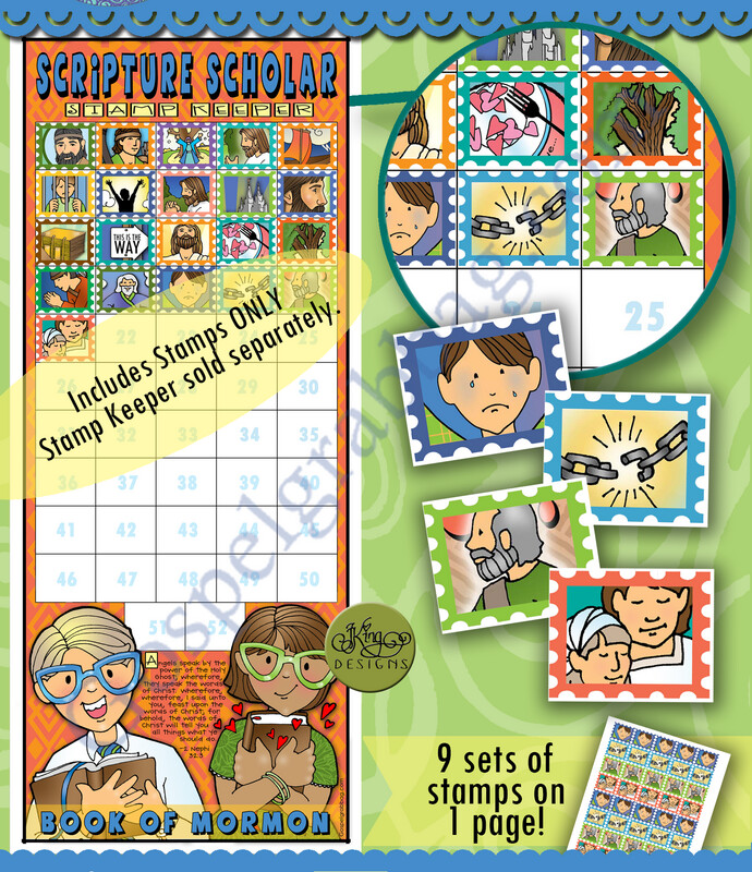 Scripture Scholar May  Stamps (Book of Mormon)