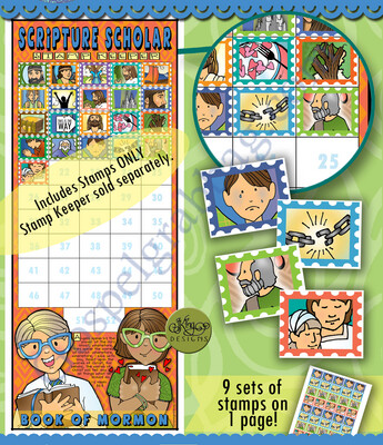 Scripture Scholar May  Stamps (Book of Mormon)