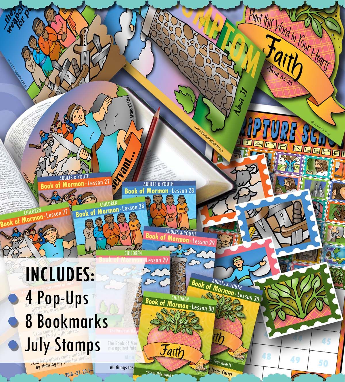 Scripture Scholar BUNDLE  for July (Book of Mormon)