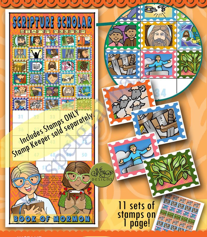 Scripture Scholar July Stamps (Book of Mormon)