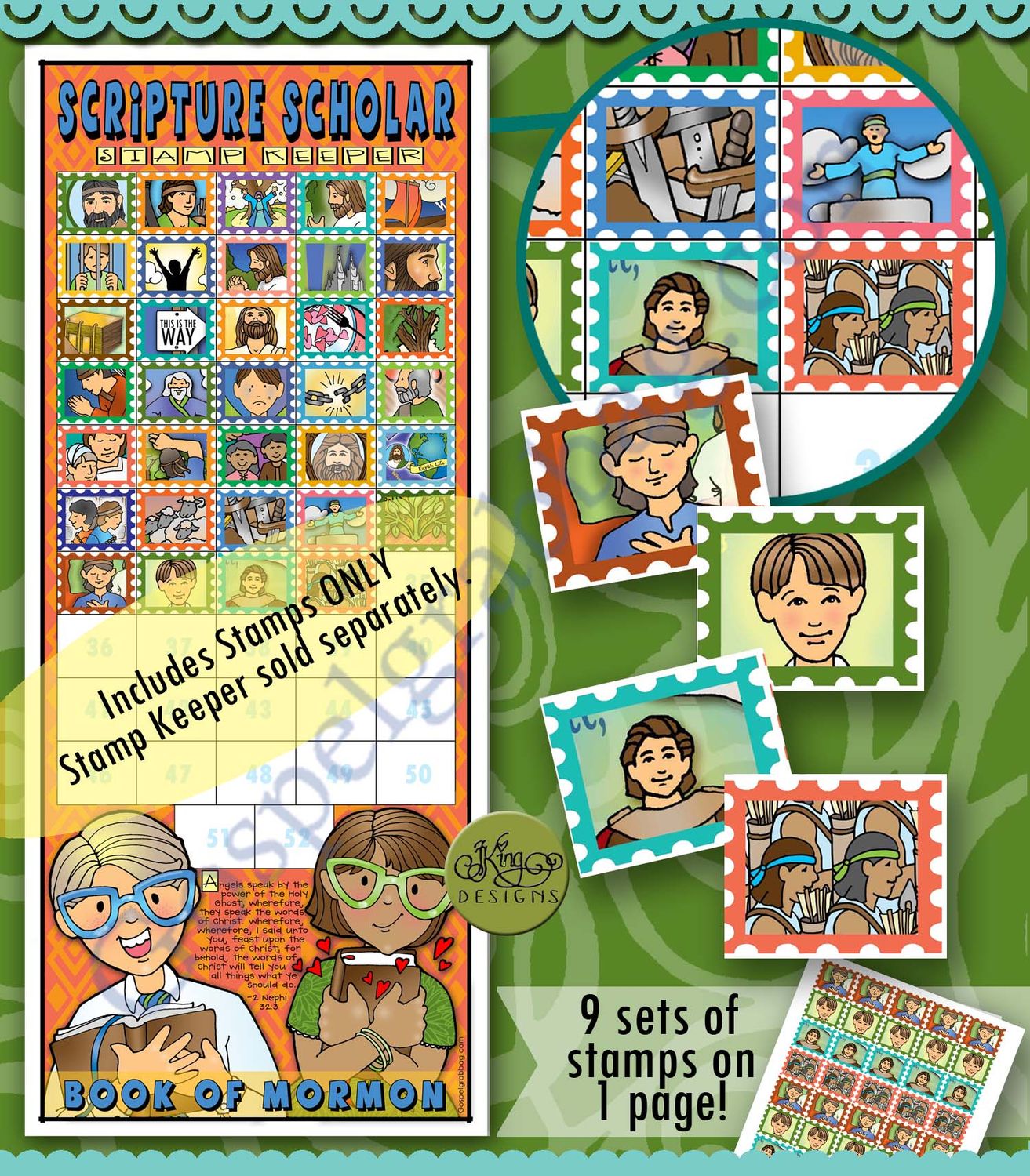 Scripture Scholar August Stamps (Book of Mormon)