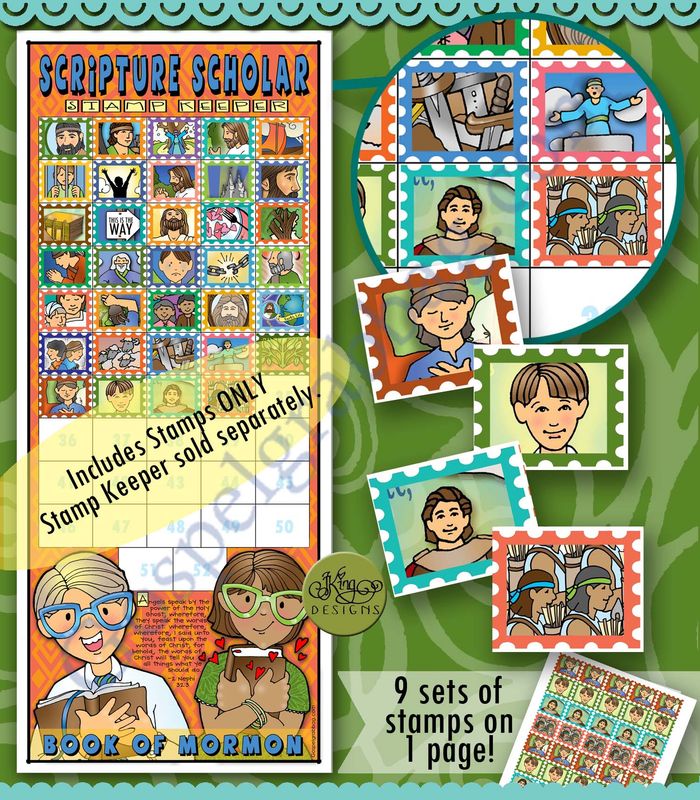 Scripture Scholar August Stamps (Book of Mormon)