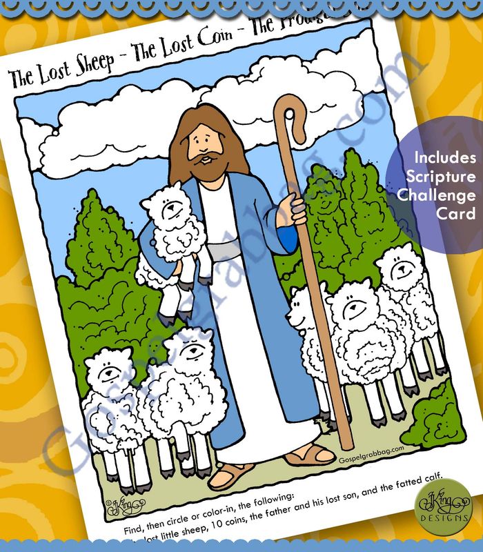 PARABLES: The Lost Sheep, Lost Coin, Prodigal Son (find the lost pictures)