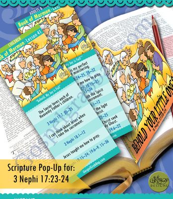 Scripture Pop-Up & Bookmark: CFM BofM- Lesson 41