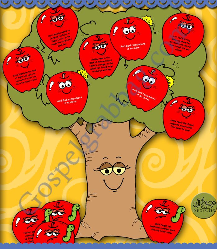 GOOD CHOICES: No Worms in My Apples! happy choices tree