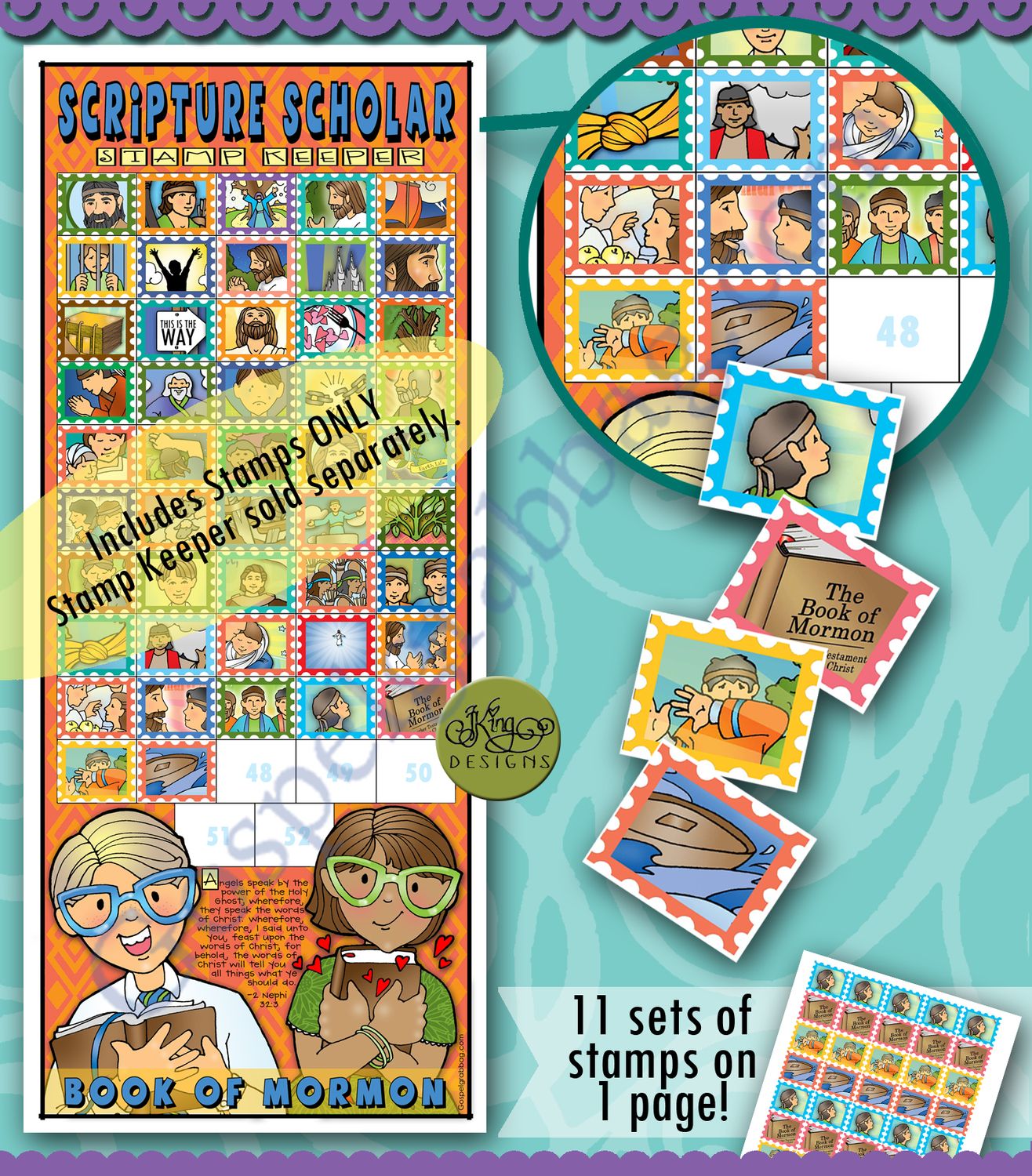 Scripture Scholar November Stamps (Book of Mormon)
