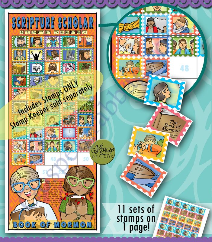 Scripture Scholar November Stamps (Book of Mormon)